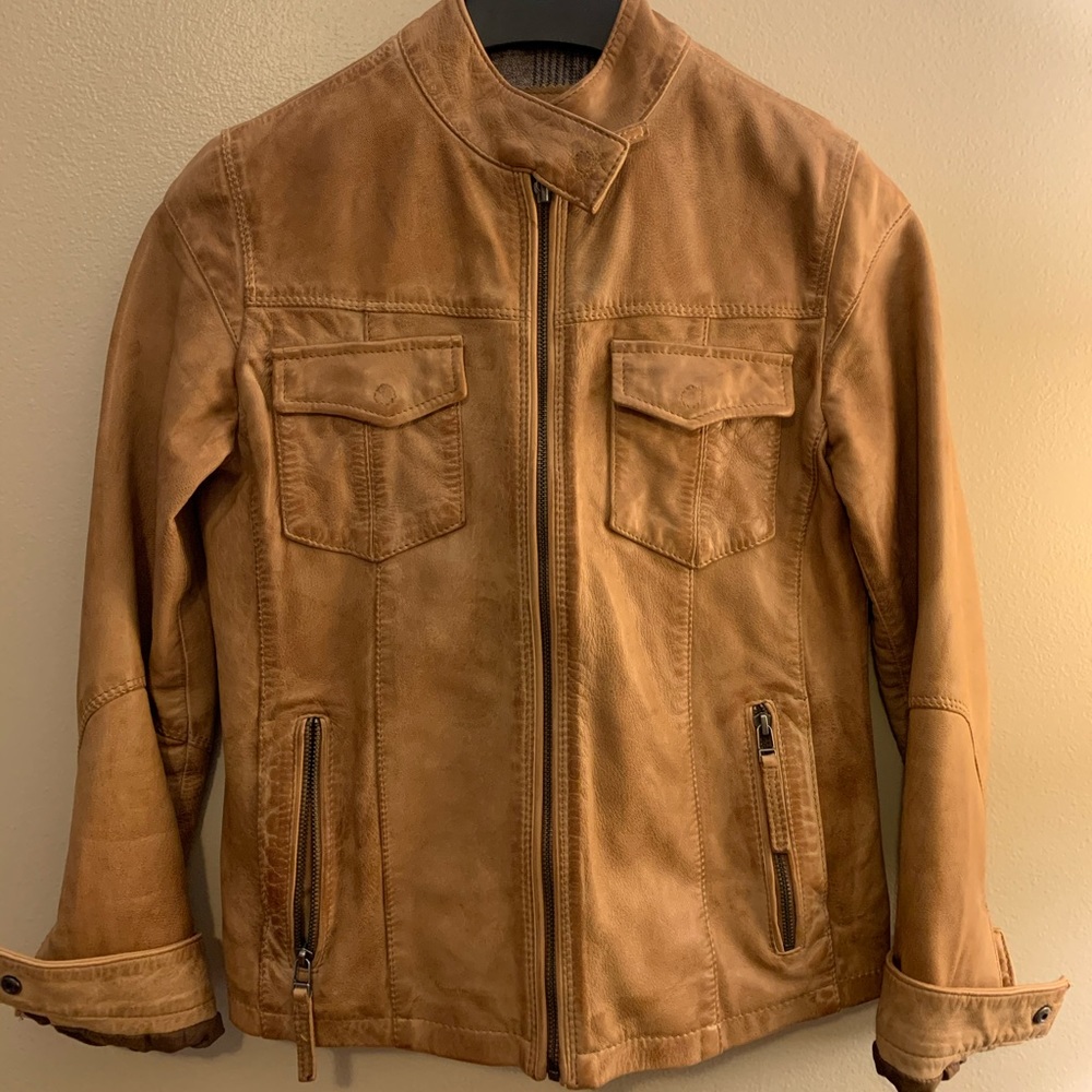 Women’s Carbon2Colbalt Leather Jacket